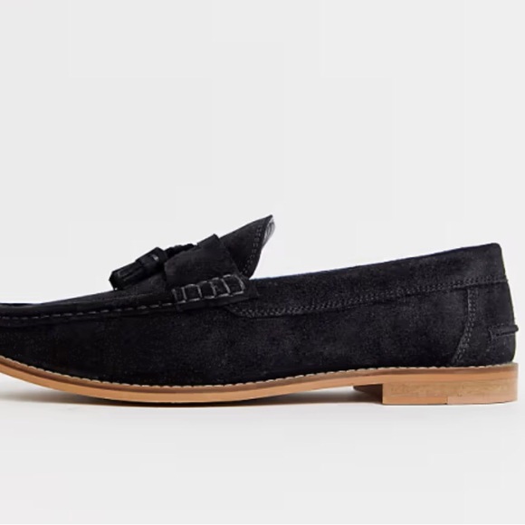  Men\'s Black Suede Tassel Moccasin Loafer Size 5 main image 6